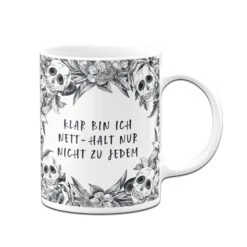 Tasse - Klar Bin Ich Nett - Halt Nur Nicht Zu Jedem - Skull Statement -Geschenke Tassen Store bild tasse klar bin ich nett halt nur nicht zu jedem skull statement 773584