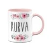 Tasse - Kurva - (tschechisch) - Blumig -Geschenke Tassen Store bild tasse kurva tschechisch 418480