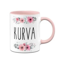Tasse - Kurva - (tschechisch) - Blumig