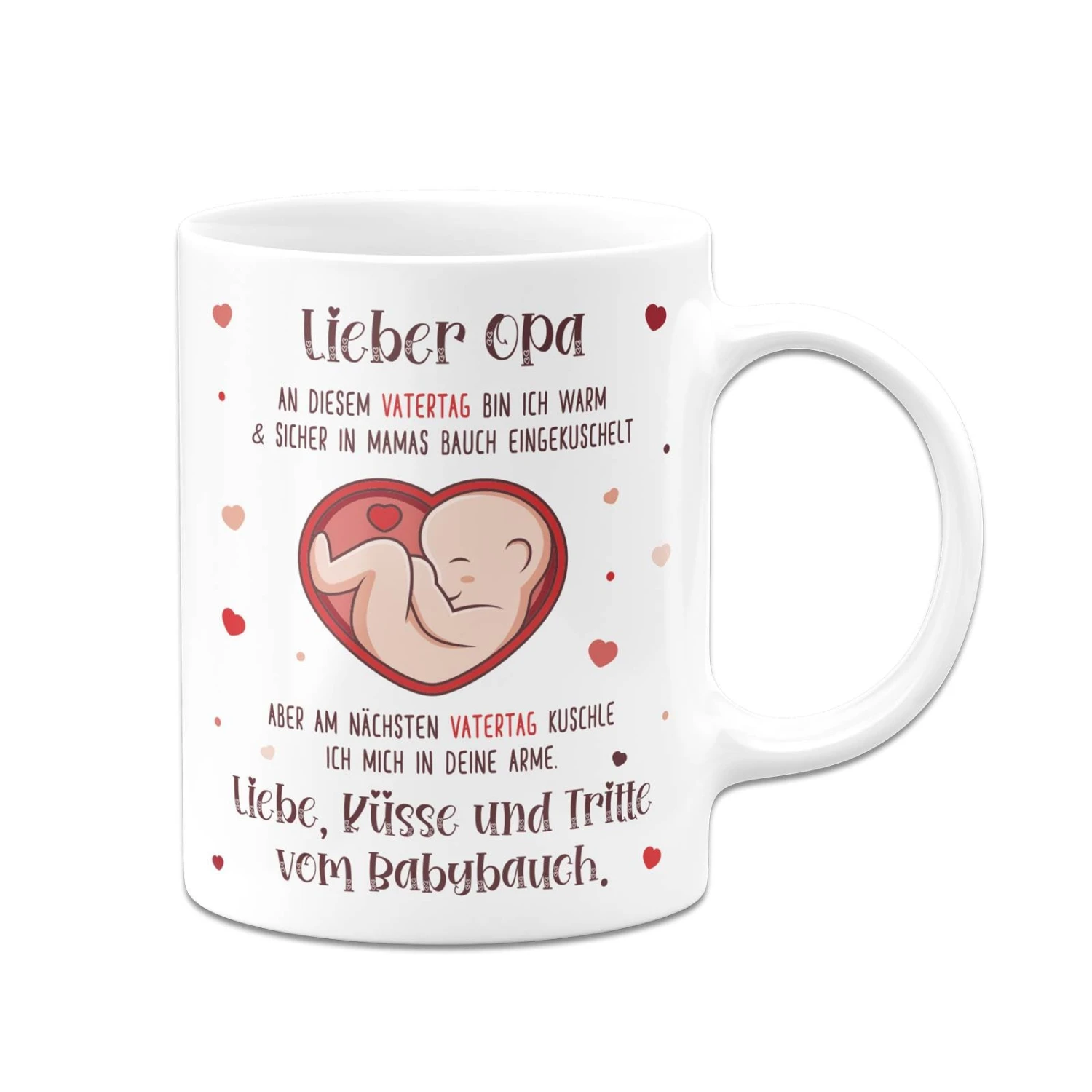Tasse - Lieber Opa An Diesem Vatertag Bin Ich Noch In Mamas Bauch 5 Tasse - Lieber Opa An Diesem Vatertag Bin Ich Noch In Mamas Bauch – Bild 3