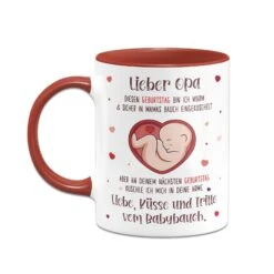 Tasse - Lieber Opa Diesen Geburtstag Bin Ich Noch In Mamas Bauch -Geschenke Tassen Store bild tasse lieber opa diesen geburtstag bin ich noch in mamas bauch 283926