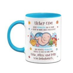 Tasse - Lieber Opa Dieses Weihnachten Bin Ich Noch In Mamas Bauch -Geschenke Tassen Store bild tasse lieber opa dieses weihnachten bin ich noch in mamas bauch 132285