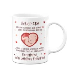 Tasse - Lieber Opa Herzlichen Glückwunsch, Denn Du Wirst Opa! -Geschenke Tassen Store bild tasse lieber opa herzlichen gluckwunsch denn du wirst opa 199136