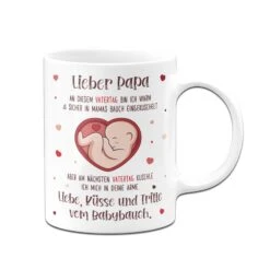 Tasse - Lieber Papa An Diesem Vatertag Bin Ich Noch In Mamas Bauch -Geschenke Tassen Store bild tasse lieber papa an diesem vatertag bin ich noch in mamas bauch 348494