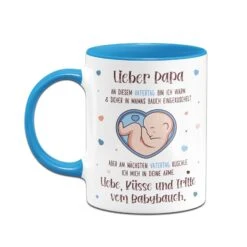 Tasse - Lieber Papa An Diesem Vatertag Bin Ich Noch In Mamas Bauch -Geschenke Tassen Store bild tasse lieber papa an diesem vatertag bin ich noch in mamas bauch 361410