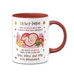 Tasse - Lieber Papa Dieses Weihnachten Bin Ich Noch In Mamas Bauch -Geschenke Tassen Store bild tasse lieber papa dieses weihnachten bin ich noch in mamas bauch 581576