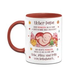 Tasse - Lieber Papa Dieses Weihnachten Bin Ich Noch In Mamas Bauch -Geschenke Tassen Store bild tasse lieber papa dieses weihnachten bin ich noch in mamas bauch 795742