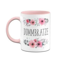 Tasse - Dummbratze - Blumig -Geschenke Tassen Store bild tasse lustig dummbratze 3 350382