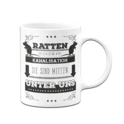 Tasse - Ratten Sie Sind Mitten Unter Uns -Geschenke Tassen Store bild tasse lustig ratten sie sind unter uns 2 195644