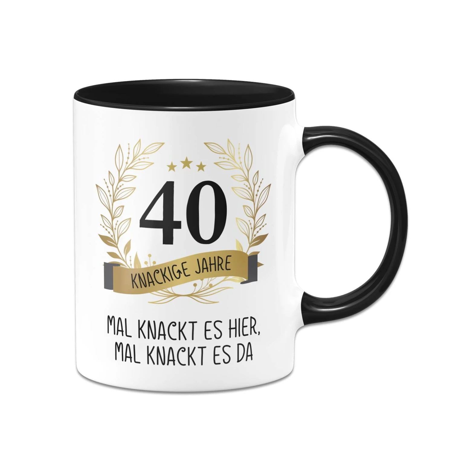 Tasse - Mal Knackt Es Hier, Mal Knackt Es Da - Zahl - Knackige Jahre (runder Geburtstag) 11 Tasse - Mal Knackt Es Hier, Mal Knackt Es Da - Zahl - Knackige Jahre (runder Geburtstag) – Bild 9