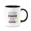 Tasse - Manche Menschen Gehen Mit Dem Denken So Sparsam Um, Als Wärs Illegal. -Geschenke Tassen Store bild tasse manche menschen gehen mit dem denken so sparsam um als wars illegal 515428