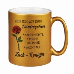 Tasse - Mein Idol Auf Ewig: Dornröschen - Metallictasse