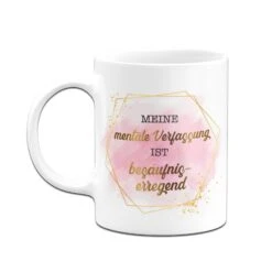 Tasse - Meine Mentale Verfassung Ist Besäufniserregend - Lady Boss -Geschenke Tassen Store bild tasse meine mentale verfassung ist besaufniserregend golddesign 256331