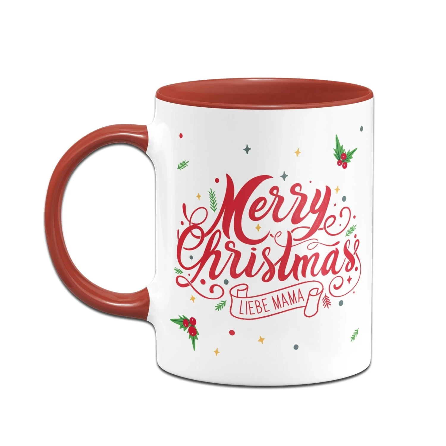 Tasse - Merry Christmas Liebe Mama - Stechpalme 4 Tasse - Merry Christmas Liebe Mama - Stechpalme – Bild 2