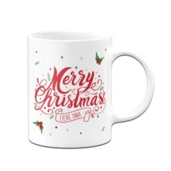 Tasse - Merry Christmas Liebe Oma - Stechpalme -Geschenke Tassen Store bild tasse merry christmas liebe oma stechpalme 679457