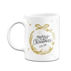 Tasse - Merry Christmas Liebe Oma - Weihnachtskugel -Geschenke Tassen Store bild tasse merry christmas liebe oma weihnachtskugel 524104