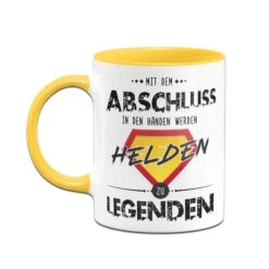 Tasse - Mit Dem Abschluss In Den Händen Werden Helden Zu Legenden -Geschenke Tassen Store bild tasse mit dem abschluss in den handen werden helden zu legenden 358727