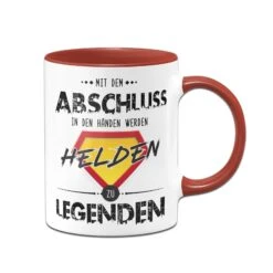 Tasse - Mit Dem Abschluss In Den Händen Werden Helden Zu Legenden -Geschenke Tassen Store bild tasse mit dem abschluss in den handen werden helden zu legenden 705915