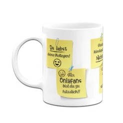 Tasse - Motivationstasse Mit Klebezetteln (Arbeit) -Geschenke Tassen Store bild tasse motivationstasse mit klebezetteln arbeit 941517