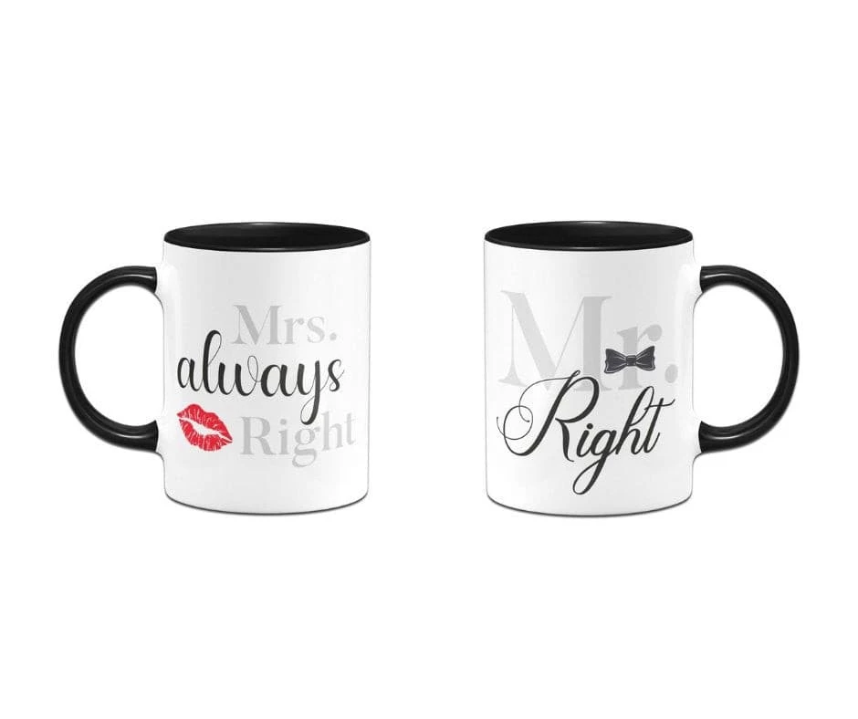 Tasse - Mr. Right Und Mrs. Always Right 6 Tasse - Mr. Right Und Mrs. Always Right – Bild 4
