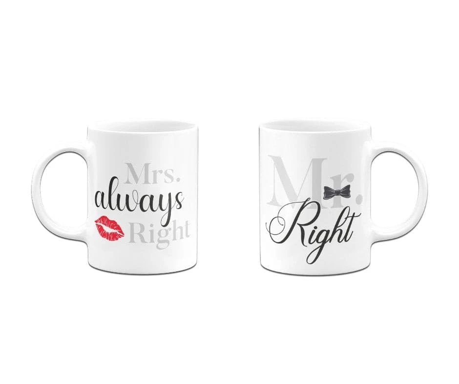 Tasse - Mr. Right Und Mrs. Always Right 10 Tasse - Mr. Right Und Mrs. Always Right – Bild 8