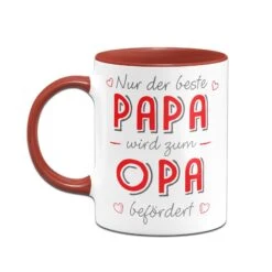 Tasse - Nur Der Beste Papa Wird Zum Opa Befördert -Geschenke Tassen Store bild tasse nur der beste papa wird zum opa befordert 629421