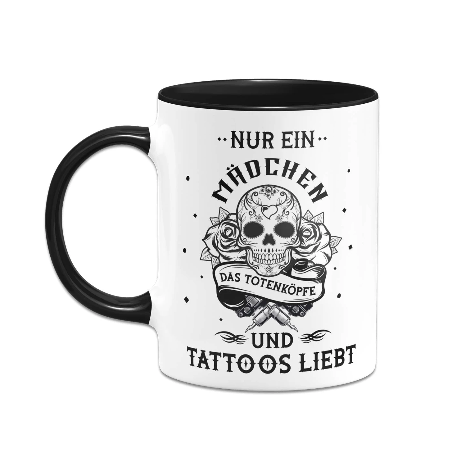 Tasse - Nur Ein Mädchen Das Totenköpfe Und Tattoos Liebt 4 Tasse - Nur Ein Mädchen Das Totenköpfe Und Tattoos Liebt – Bild 2