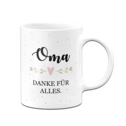 Tasse - Oma Danke Für Alles -Geschenke Tassen Store bild tasse oma danke fur alles 384007