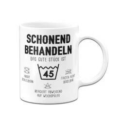 Tasse - Schonend Behandeln Das Gute Stück Ist - Zahl - (runder Geburtstag) -Geschenke Tassen Store bild tasse schonend behandeln das gute stuck ist zahl runder geburtstag 599580