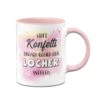 Tasse - Statt Konfetti Einfach Gleich Den Locher Werfen. -Geschenke Tassen Store bild tasse statt konfetti lieber gleich den locher werfen 209734