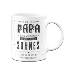 Tasse - Stolzer Papa Eines Fantastischen Sohnes - V2 -Geschenke Tassen Store bild tasse stolzer papa eines fantastischen sohnes v2 929113