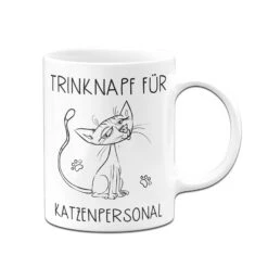 Tasse - Trinknapf Für Katzenpersonal V2 -Geschenke Tassen Store bild tasse trinknapf fur katzenpersonal v2 400999