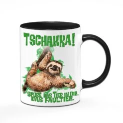 Tasse - Tschakka! Spüre Das Tier In Dir.. Das Faultier. -Geschenke Tassen Store bild tasse tschakka spure das tier in dir das faultier 731206