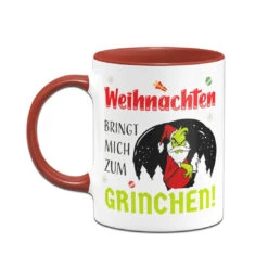 Tasse - Weihnachten Bringt Mich Zum Grinchen! -Geschenke Tassen Store bild tasse weihnachten bringt mich zum grinchen 532755