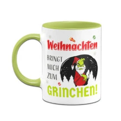 Tasse - Weihnachten Bringt Mich Zum Grinchen! -Geschenke Tassen Store bild tasse weihnachten bringt mich zum grinchen 673190