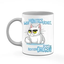 Tasse - Wer Montags Lächelt, Nimmt Die Richtigen Drogen! -Geschenke Tassen Store bild tasse wer montags lachelt nimmt die richtigen drogen 637526