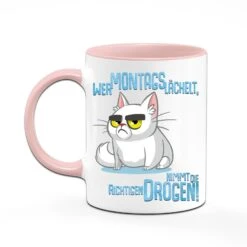 Tasse - Wer Montags Lächelt, Nimmt Die Richtigen Drogen! -Geschenke Tassen Store bild tasse wer montags lachelt nimmt die richtigen drogen 963298