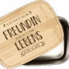 Brotdose - Du Bist Mehr Als Nur Eine Freundin - Edelstahl Mit Bambusdeckel 2 Brotdose - Du Bist Mehr Als Nur Eine Freundin - Edelstahl Mit Bambusdeckel -Geschenke Tassen Store bild brotdose du bist mehr als nur eine freundin
