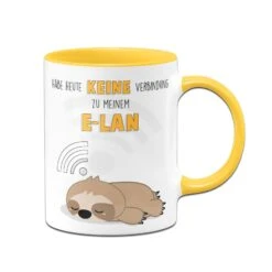 Faultier Tasse - Habe Heute Keine Verbindung Zu Meinem E-LAN -Geschenke Tassen Store bild faultier tasse lustig keine verbingung e lan 0 663263