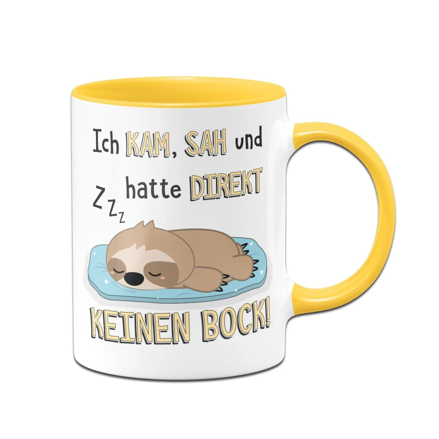 Faultier Tasse - Ich Kam, Sah Und Hatte Direkt Keinen Bock! 7 Faultier Tasse - Ich Kam, Sah Und Hatte Direkt Keinen Bock! – Bild 5