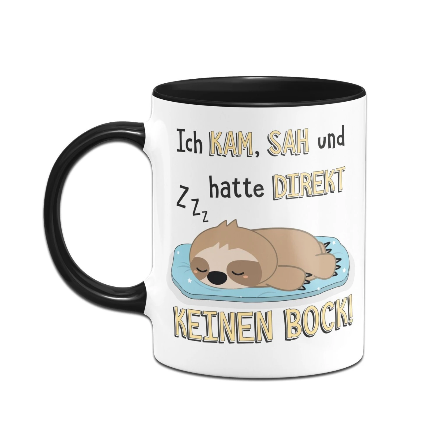 Faultier Tasse - Ich Kam, Sah Und Hatte Direkt Keinen Bock! 4 Faultier Tasse - Ich Kam, Sah Und Hatte Direkt Keinen Bock! – Bild 2