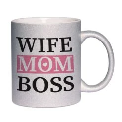 Glitzertasse - WIFE MOM BOSS