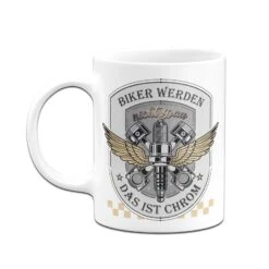 Motorrad Tasse - Biker Werden Nicht Grau Das Ist Chrom -Geschenke Tassen Store bild motorrad tasse lustig biker werden nicht grau chrom 5 425645