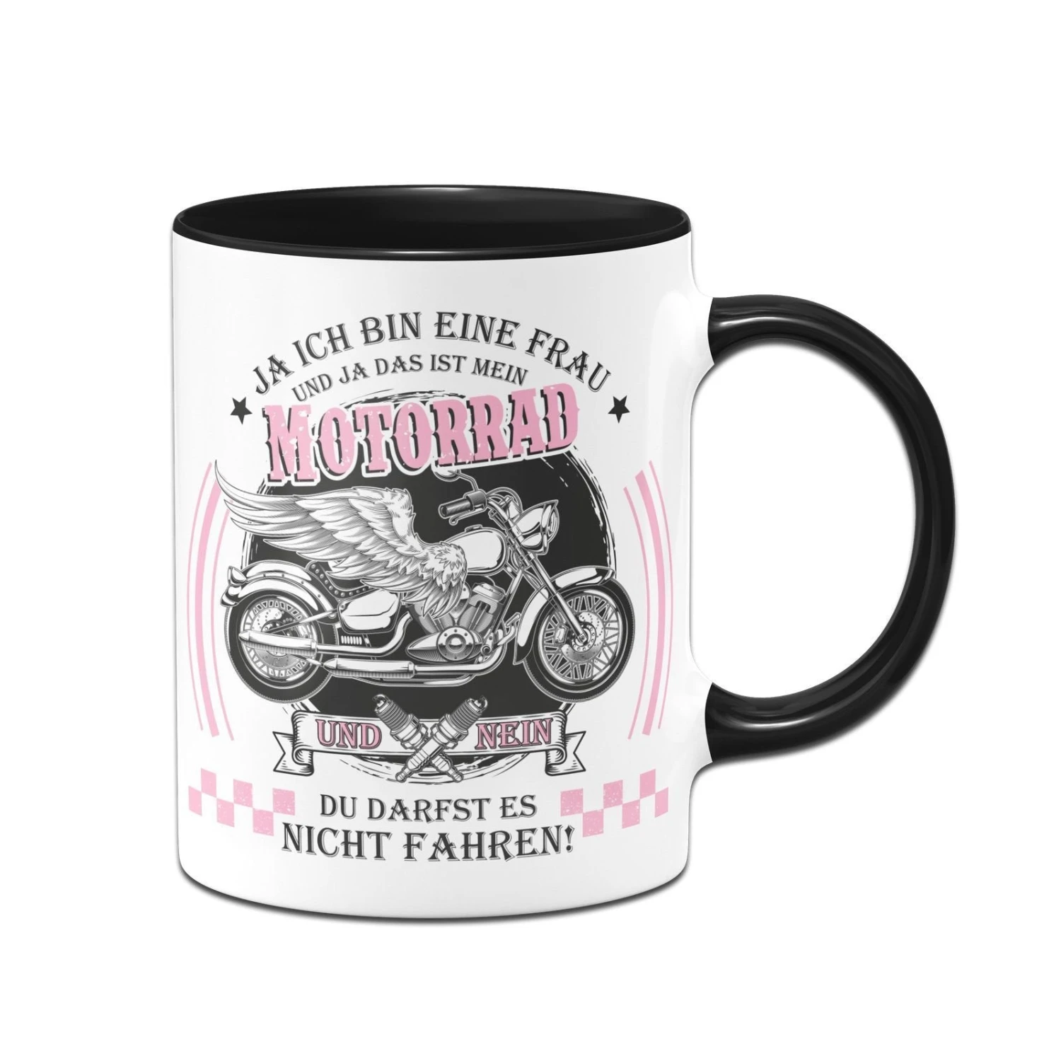 Tasse - Ja Ich Bin Eine Frau Und Ja Das Ist Mein Motorrad 3 Tasse - Ja Ich Bin Eine Frau Und Ja Das Ist Mein Motorrad