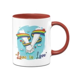 Tasse - Pride Love Is Love Händchen Haltend -Geschenke Tassen Store bild tasse pride haendchen love is love 1 697938