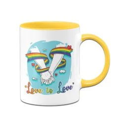 Tasse - Pride Love Is Love Händchen Haltend -Geschenke Tassen Store bild tasse pride haendchen love is love 4 680565