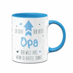 Tasse - So Sieht Der Beste Opa Der Welt Aus, Wenn Er Kaffee Trinkt.