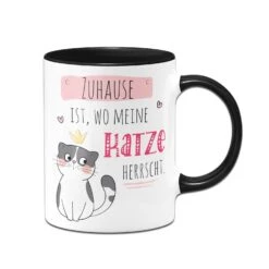 Tasse - Zuhause Ist, Wo Meine Katze Herrscht. -Geschenke Tassen Store bild tasse zuhause wo meine katze herscht 1 708263