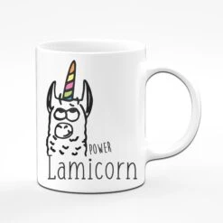 Tasse - Power Lamicorn -Geschenke Tassen Store lami2 weiss vorne 833582