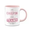 Tasse - Stolze Chefin Eines Fantastischen Teams -Geschenke Tassen Store tasse chefin rosa v 754386